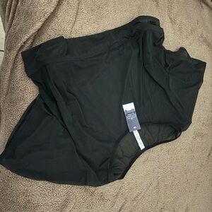 Black Women's sheer cropped top by Shein